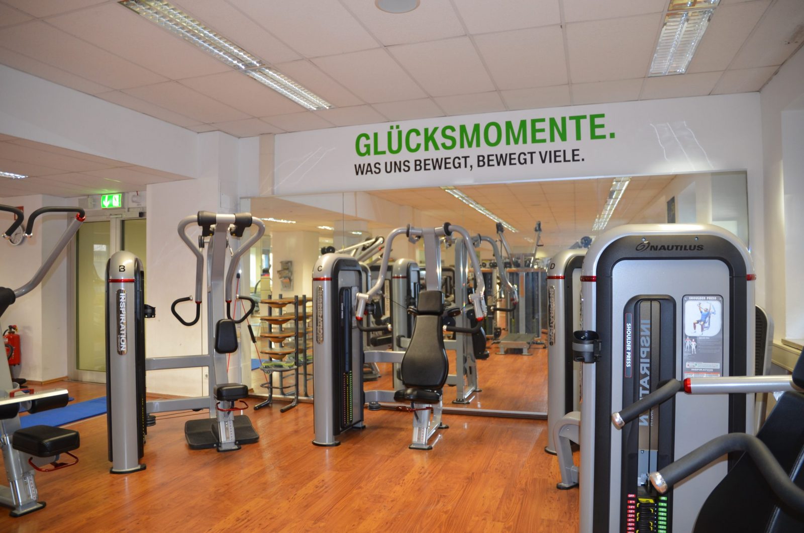 Fitnessgeräte im BMW ProAktiv 2 Fitnesscenter zur betrieblichen Gesundheitsförderung