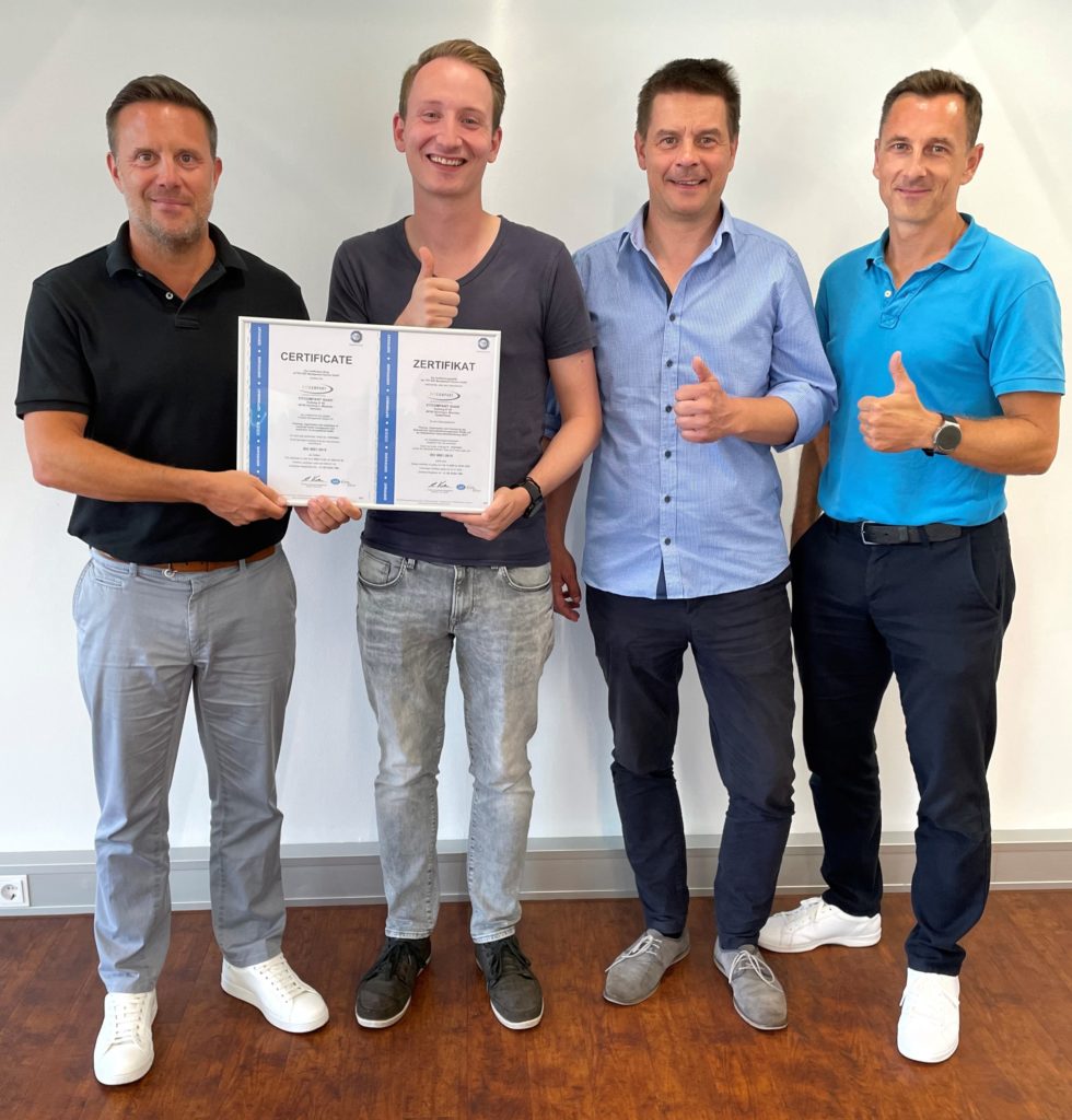 ERNEUT ERFOLGREICH TÜV SÜD ISO 9001 ZERTIFIZIERT